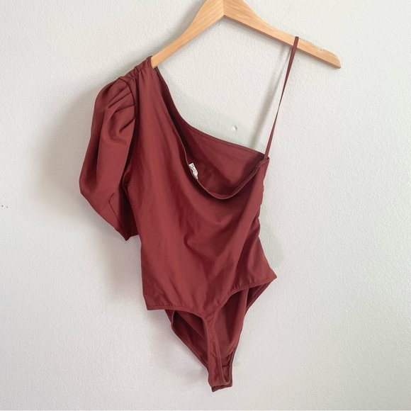 Intimately Free People Somethin' Bout You Bodysuit in Russet Acorn Size Medium - Picture 4 of 6